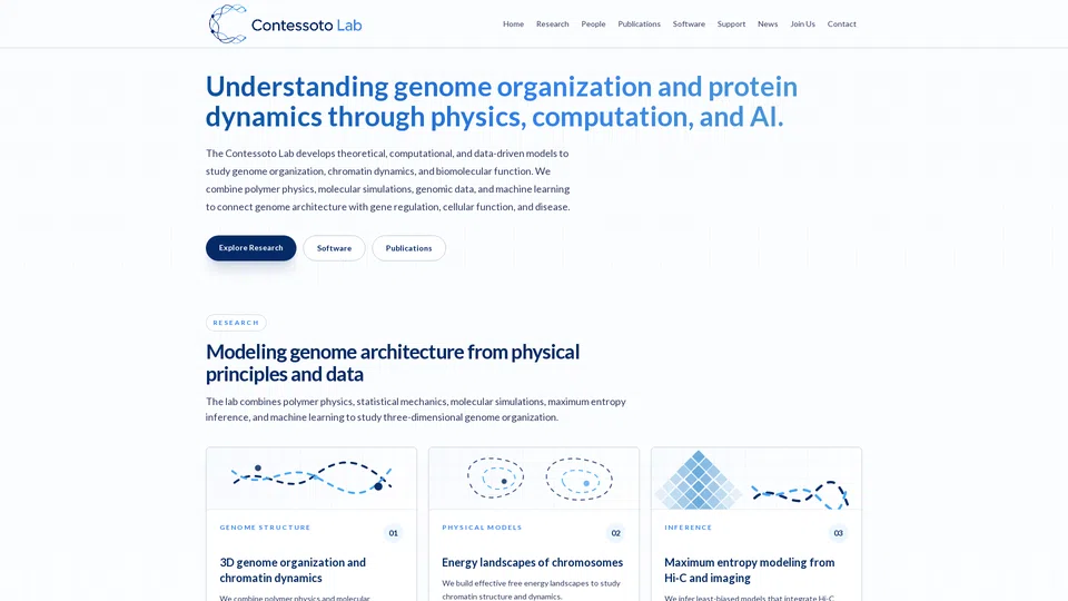 Homepage snapshot at launch