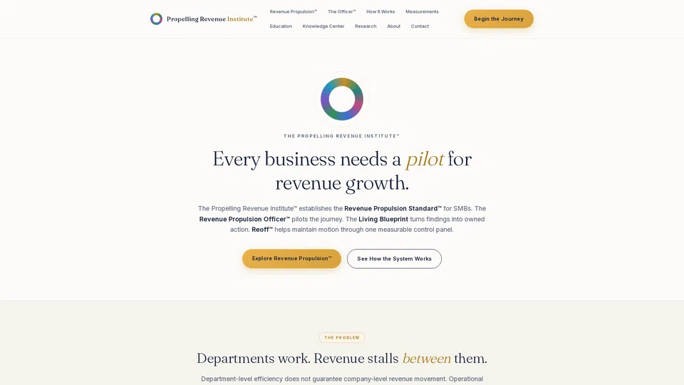 Homepage snapshot at launch