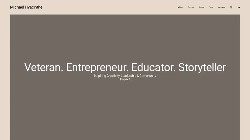 Homepage snapshot at launch