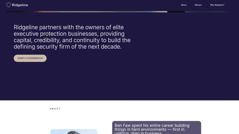 Homepage snapshot at launch