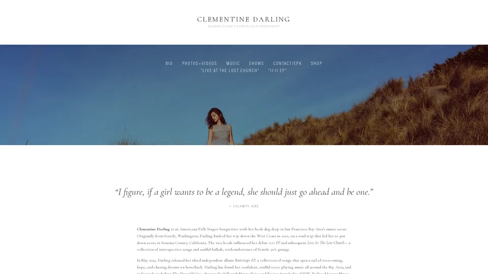 Homepage snapshot at launch