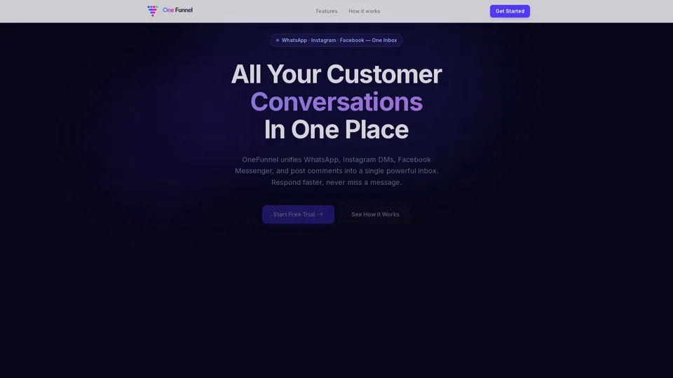 Homepage snapshot at launch