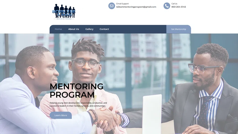 Homepage snapshot at launch