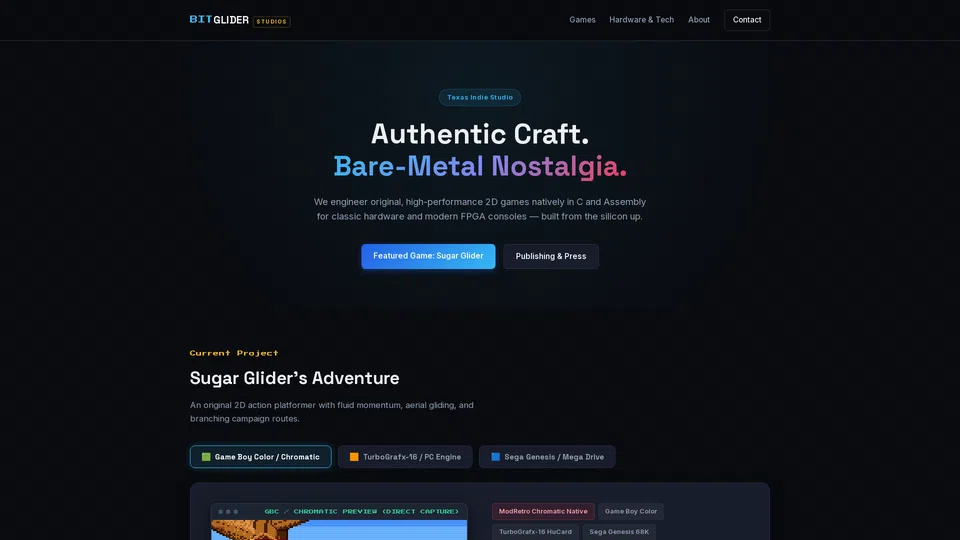Homepage snapshot at launch