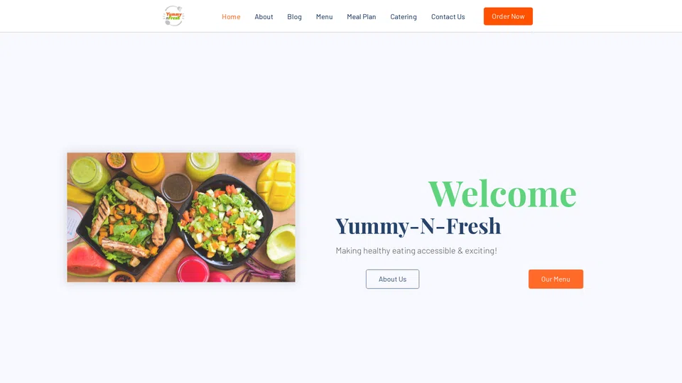 Homepage snapshot at launch