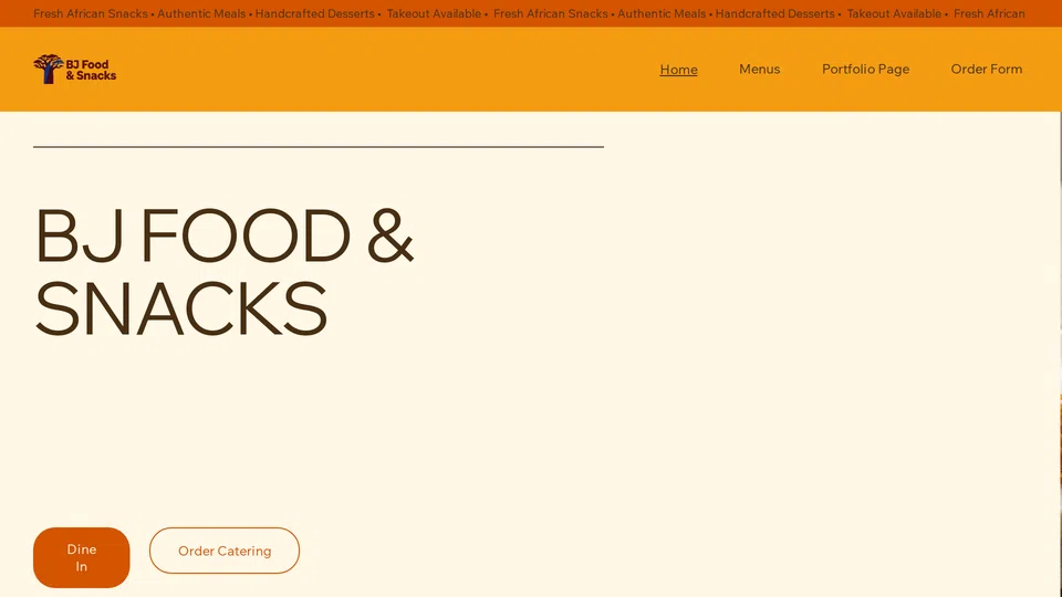 Homepage snapshot at launch