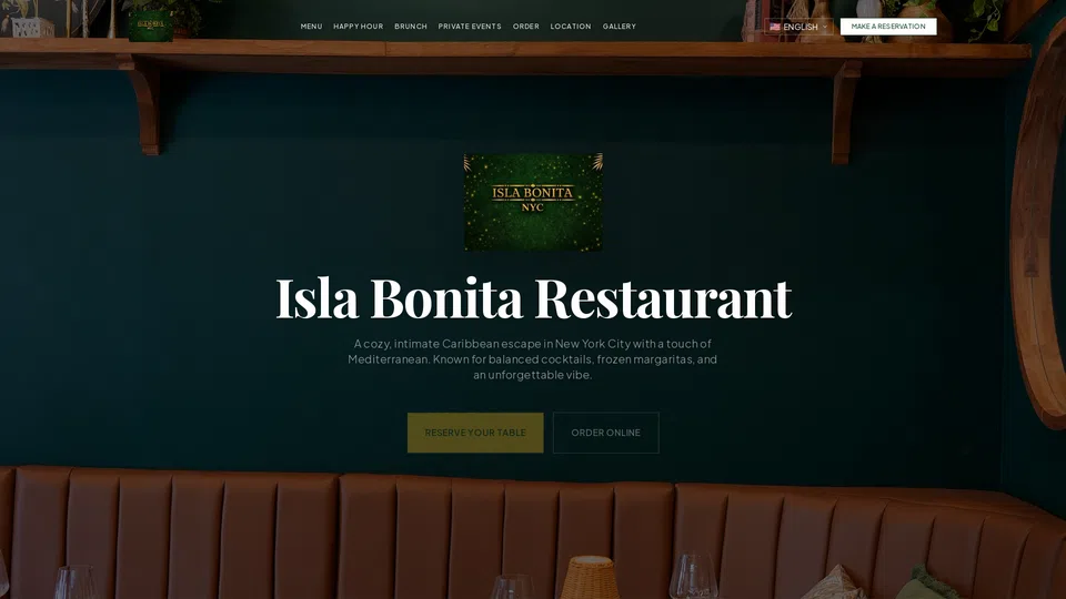 Homepage snapshot at launch