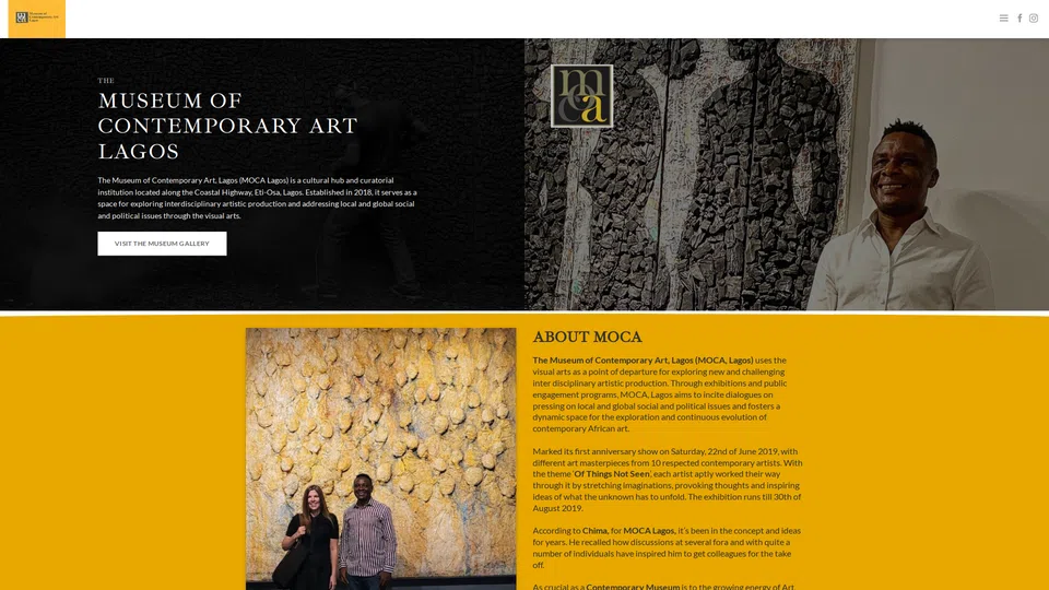 Homepage snapshot at launch