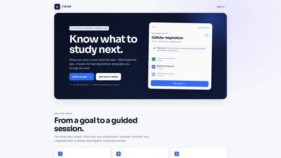 Homepage snapshot at launch