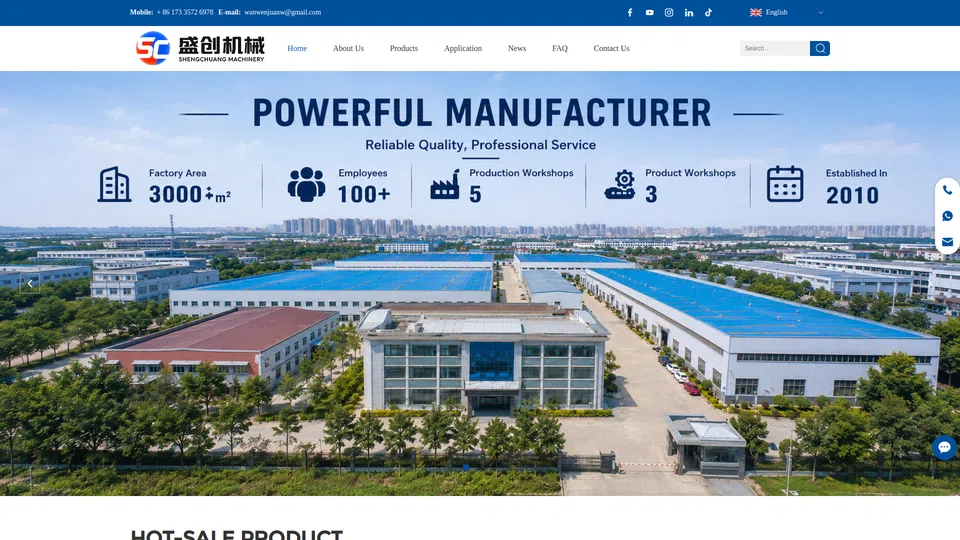 Homepage snapshot at launch