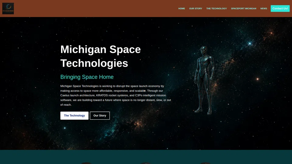 Homepage snapshot at launch