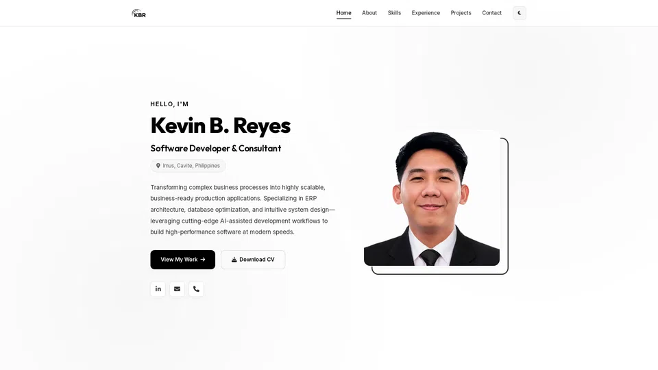 Homepage snapshot at launch