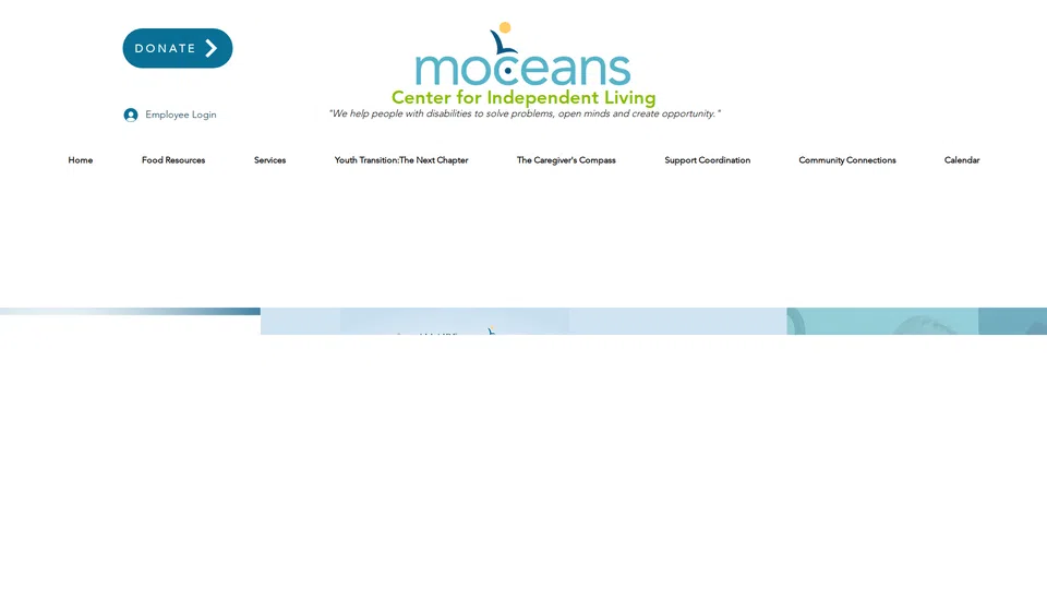 Homepage snapshot at launch