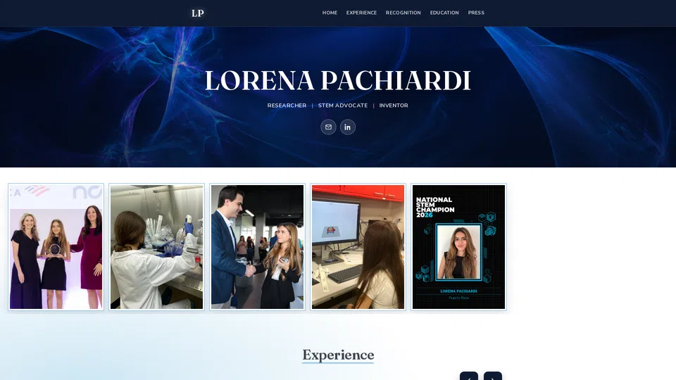 Homepage snapshot at launch