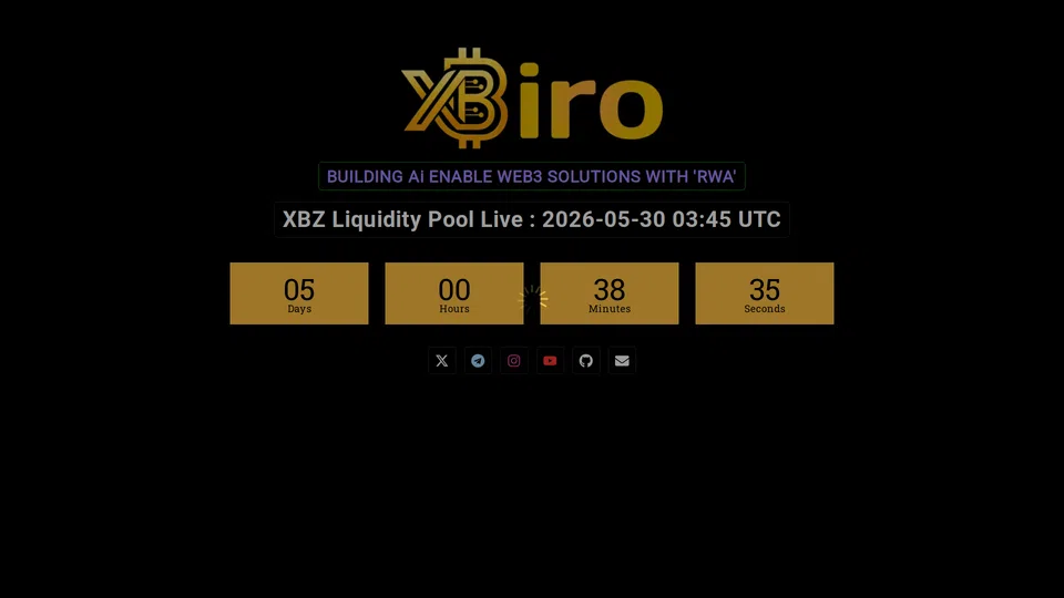 Homepage snapshot at launch