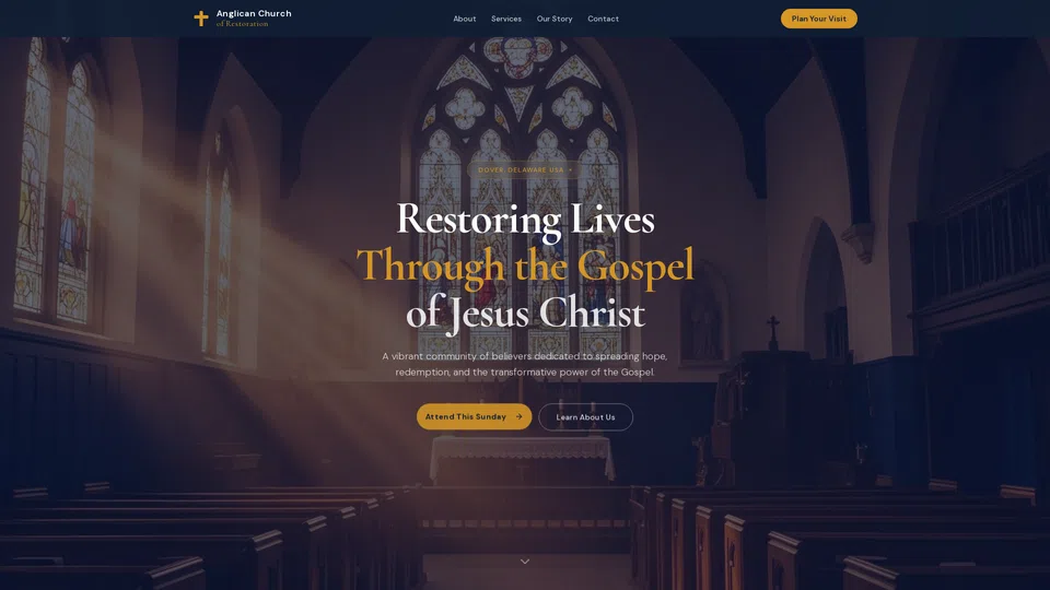 Homepage snapshot at launch