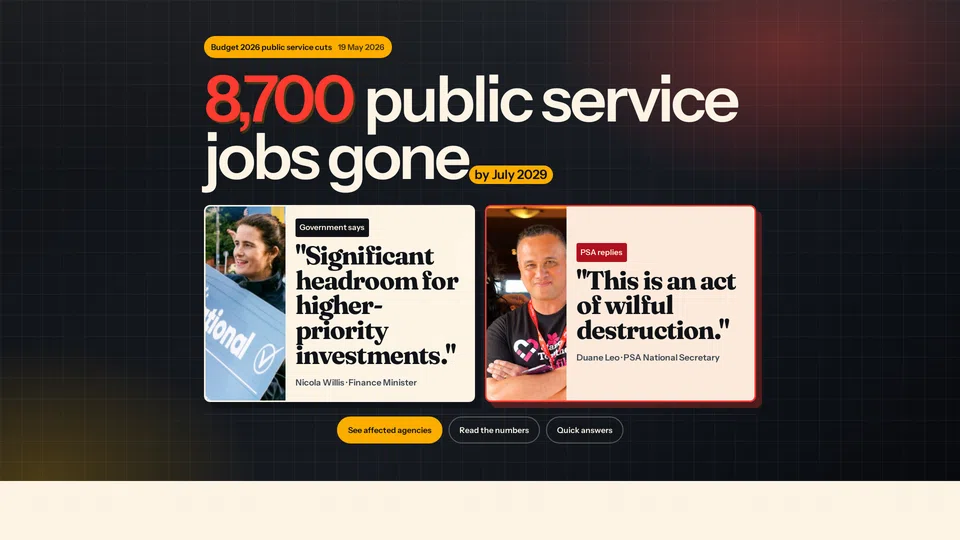 Homepage snapshot at launch