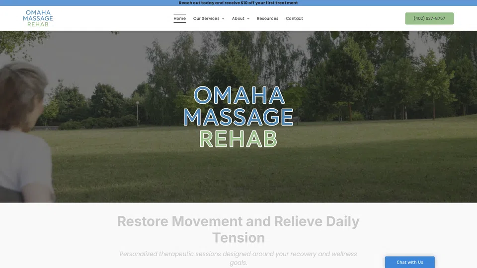Homepage snapshot at launch