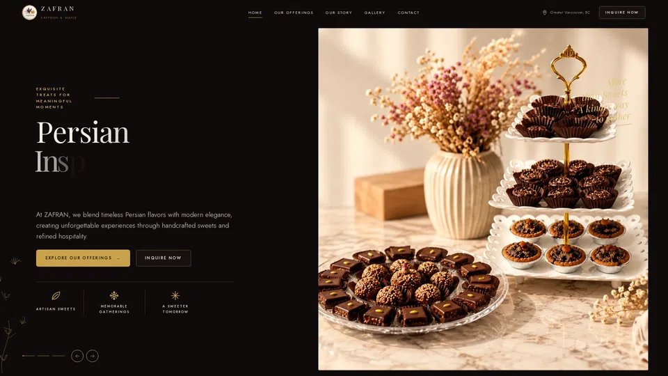 Homepage snapshot at launch