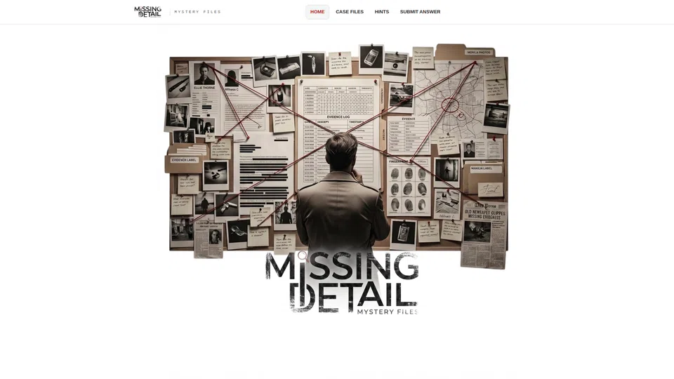 Homepage snapshot at launch