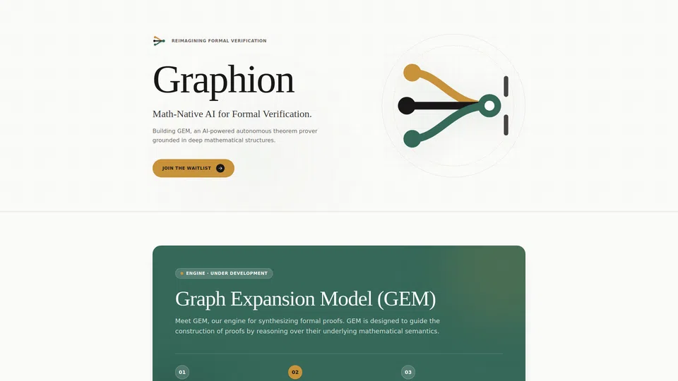 Homepage snapshot at launch