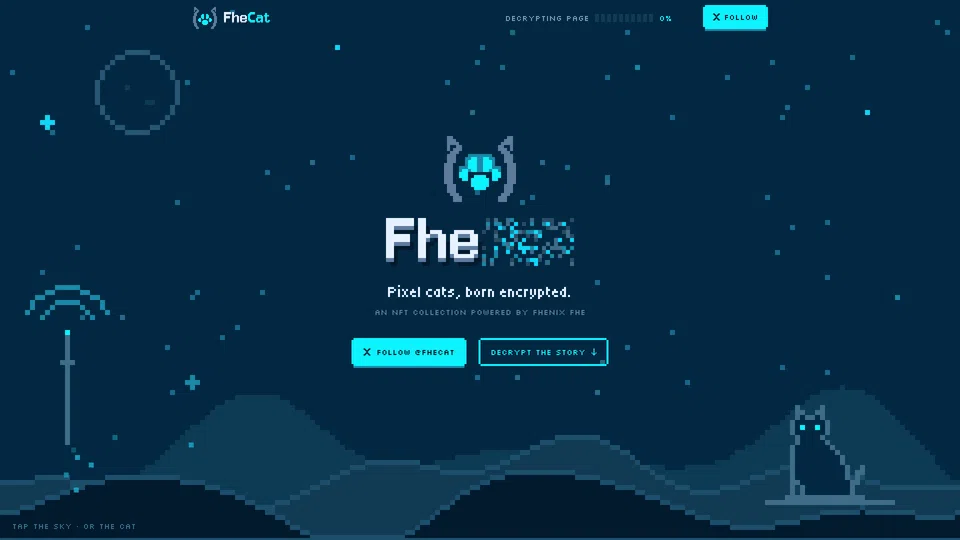 Homepage snapshot at launch