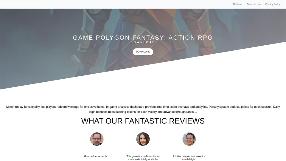 Homepage snapshot at launch