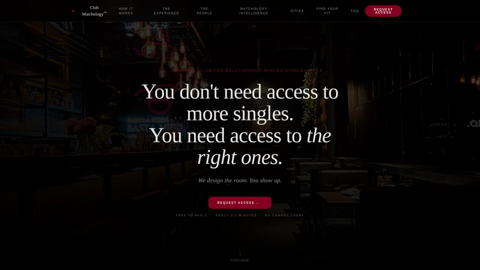 Homepage snapshot at launch