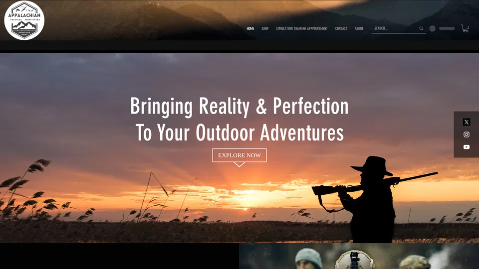 Homepage snapshot at launch