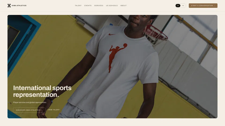 Homepage snapshot at launch
