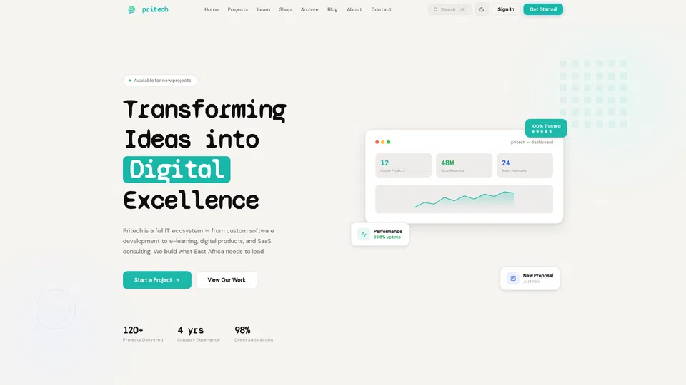 Homepage snapshot at launch