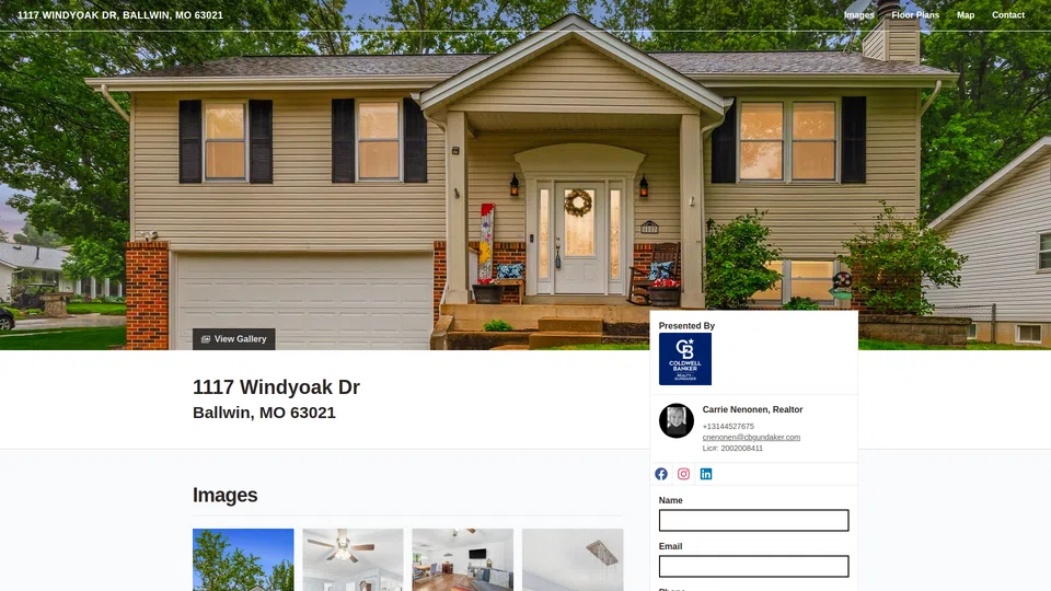 Homepage snapshot at launch