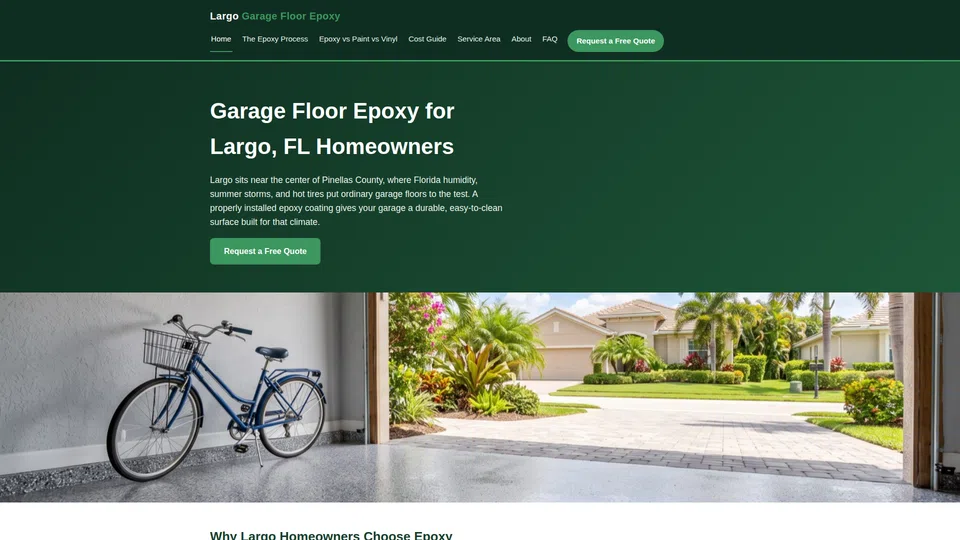 Homepage snapshot at launch
