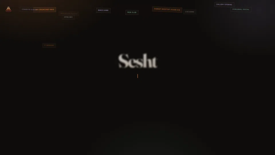 Homepage snapshot at launch