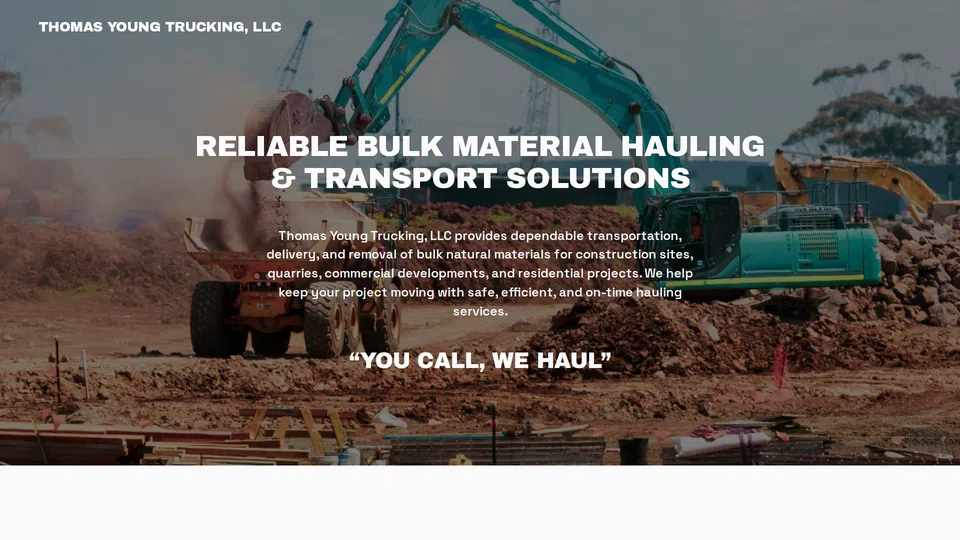 Homepage snapshot at launch