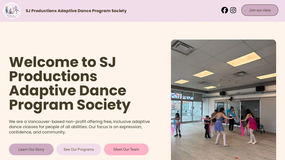 Homepage snapshot at launch