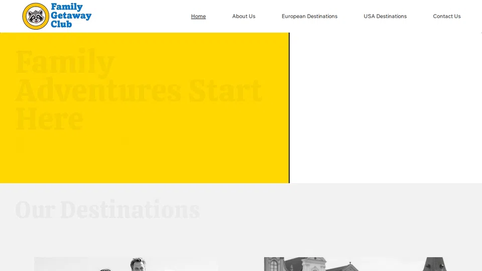 Homepage snapshot at launch