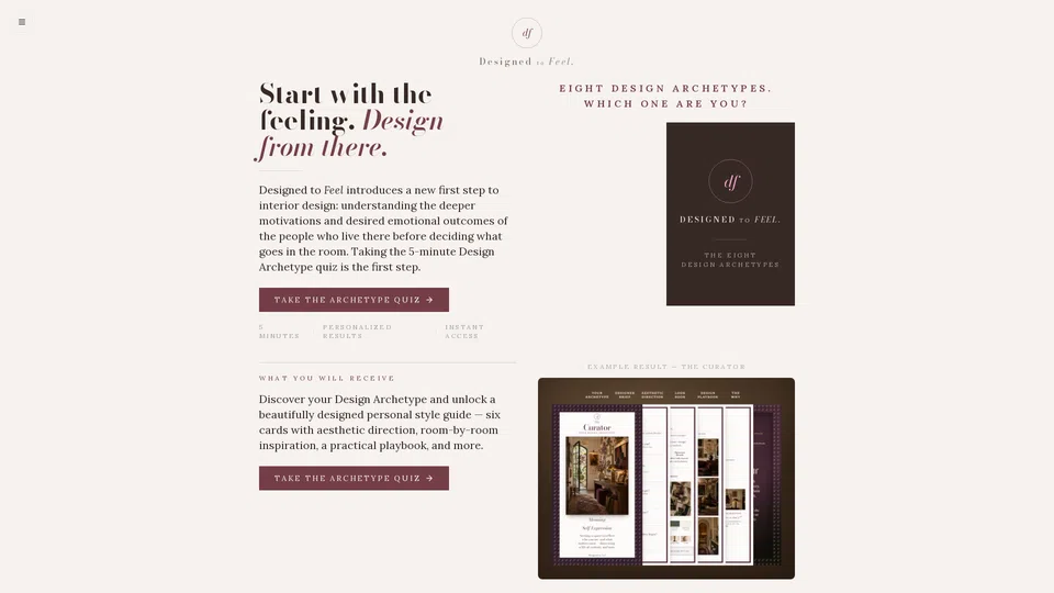 Homepage snapshot at launch