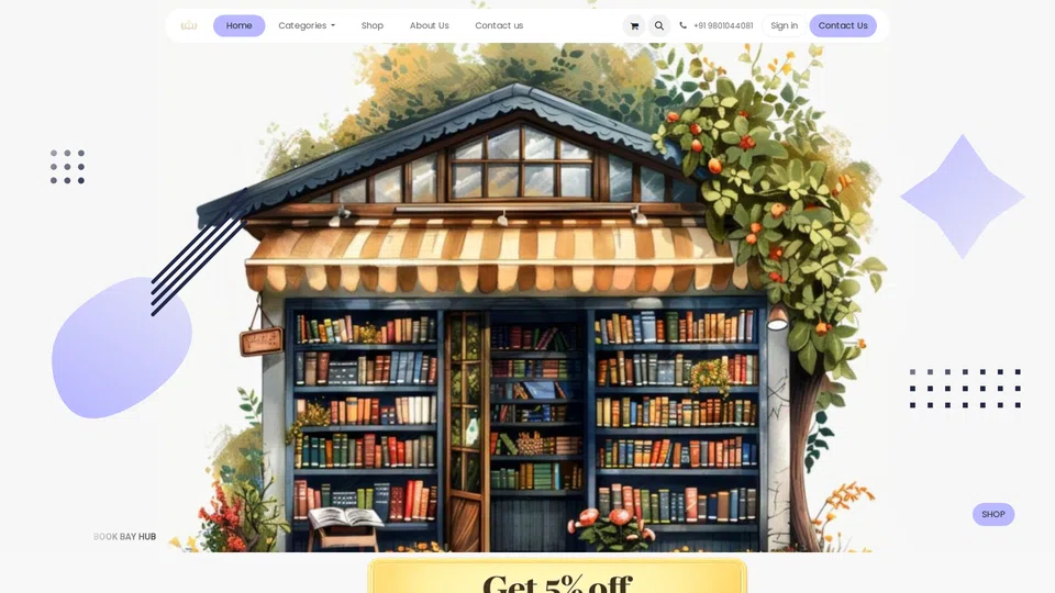 Homepage snapshot at launch