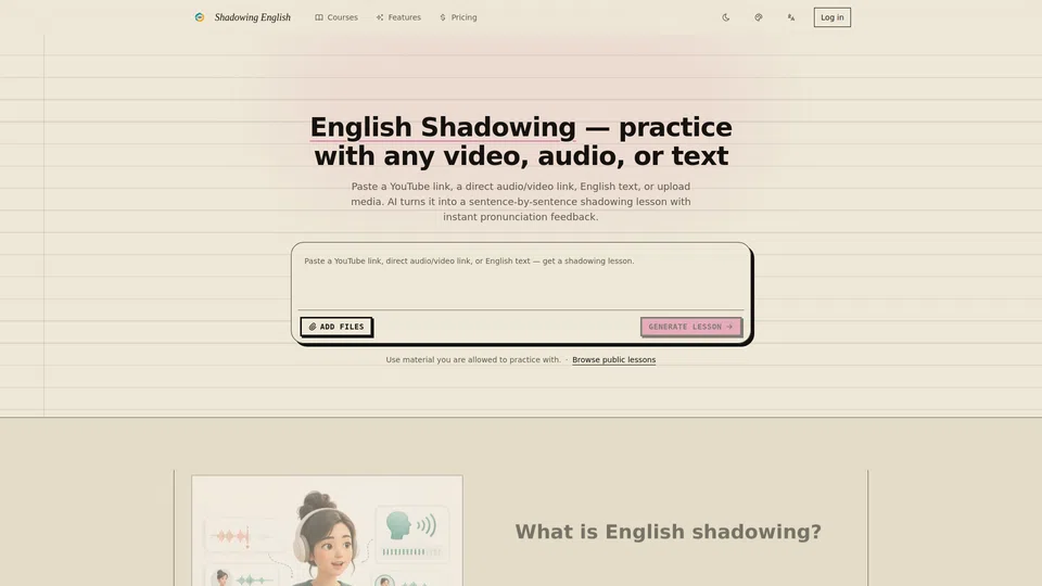 Homepage snapshot at launch