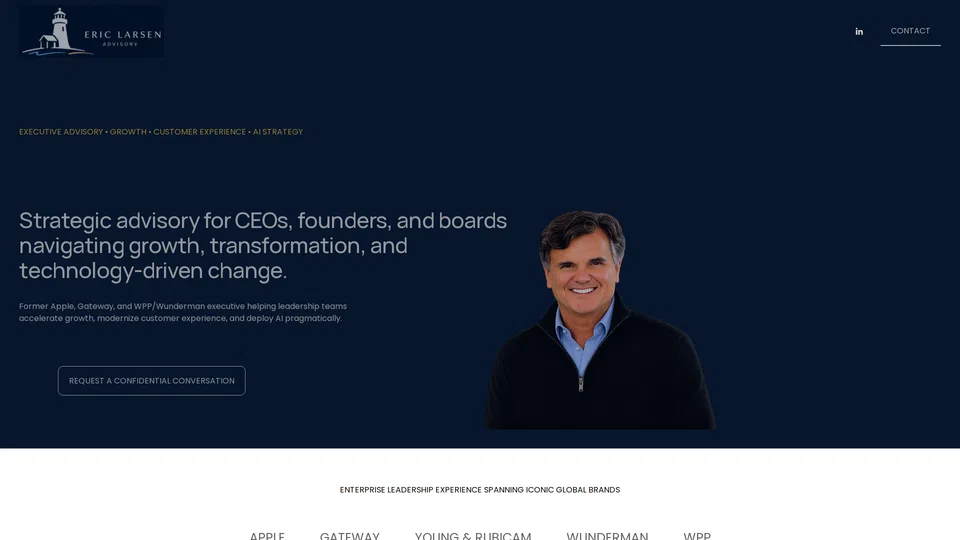 Homepage snapshot at launch