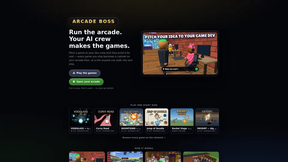 Homepage snapshot at launch