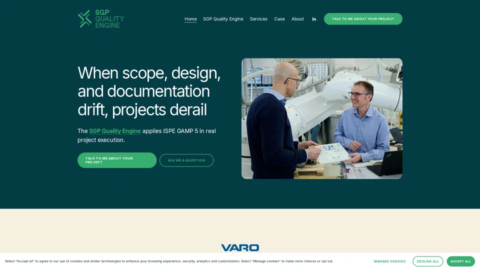 Homepage snapshot at launch