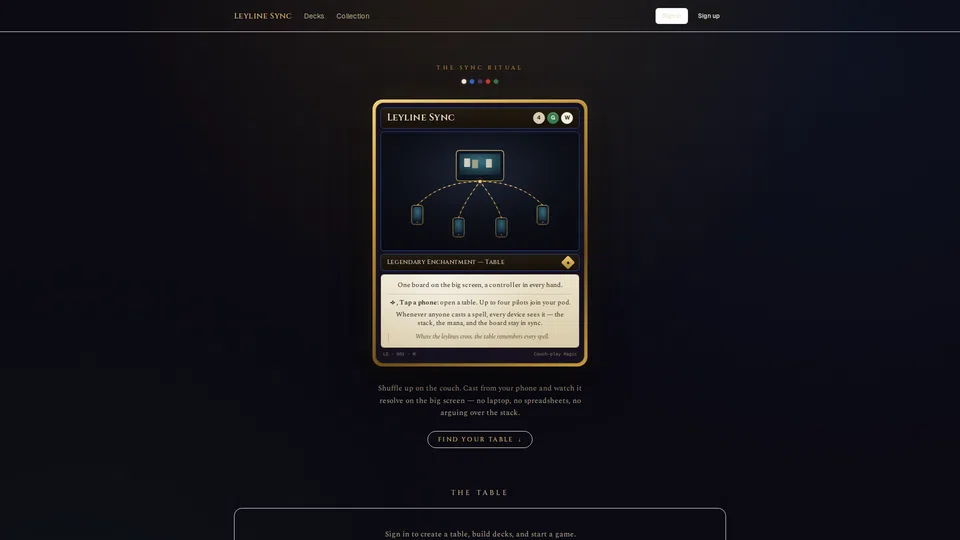 Homepage snapshot at launch