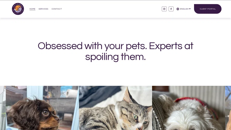 Homepage snapshot at launch