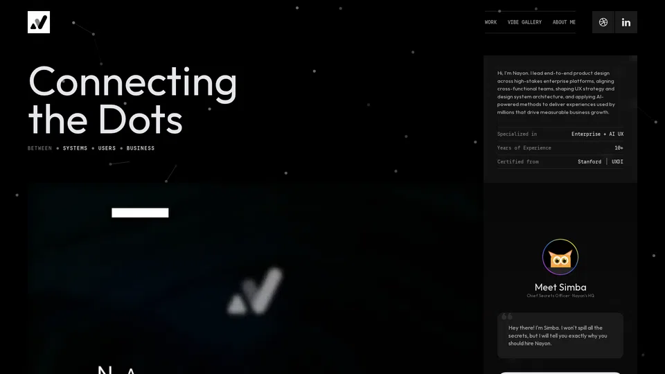 Homepage snapshot at launch