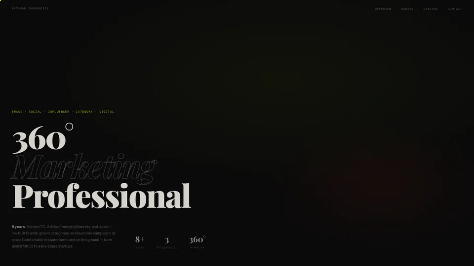 Homepage snapshot at launch