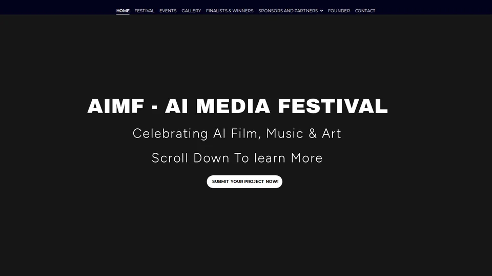Homepage snapshot at launch