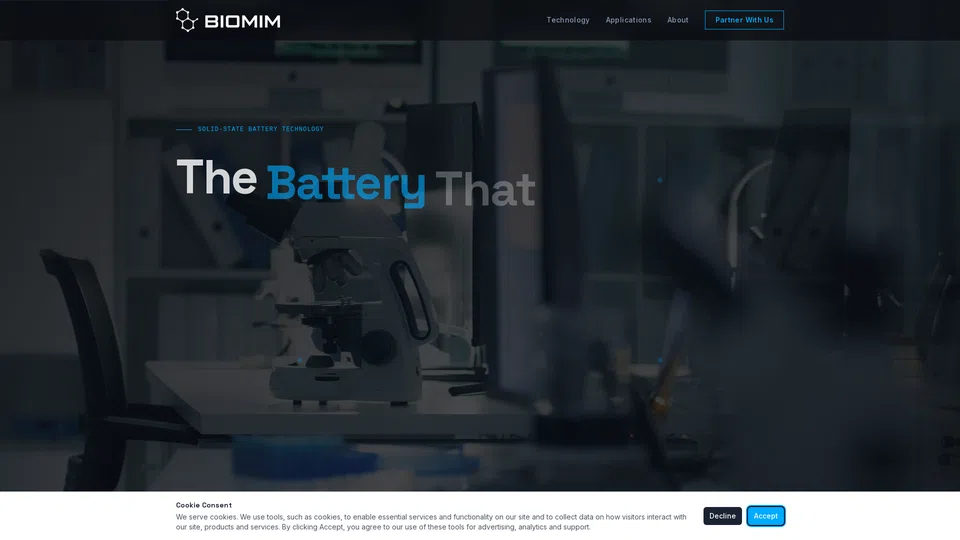 Homepage snapshot at launch