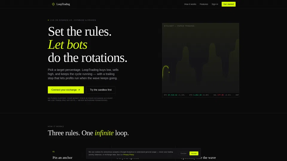 Homepage snapshot at launch